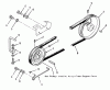 Toro R1-16O802 (316-8) - 316-8 Garden Tractor, 1990 Ersatzteile DRIVE BELT AND PULLEYS