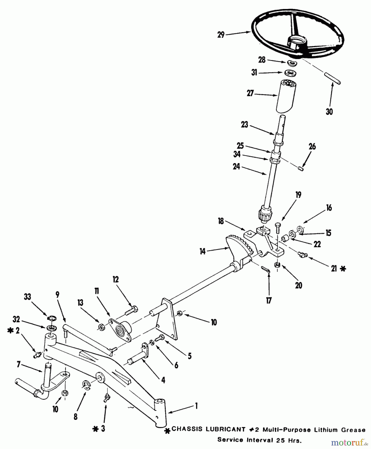 Toro Neu Mowers, Lawn & Garden Tractor Seite 2 R1-16O802 (316-8) - Toro 316-8 Garden Tractor, 1990 FRONT AXLE AND STEERING