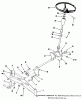Toro R1-16O802 (316-8) - 316-8 Garden Tractor, 1990 Ersatzteile FRONT AXLE AND STEERING