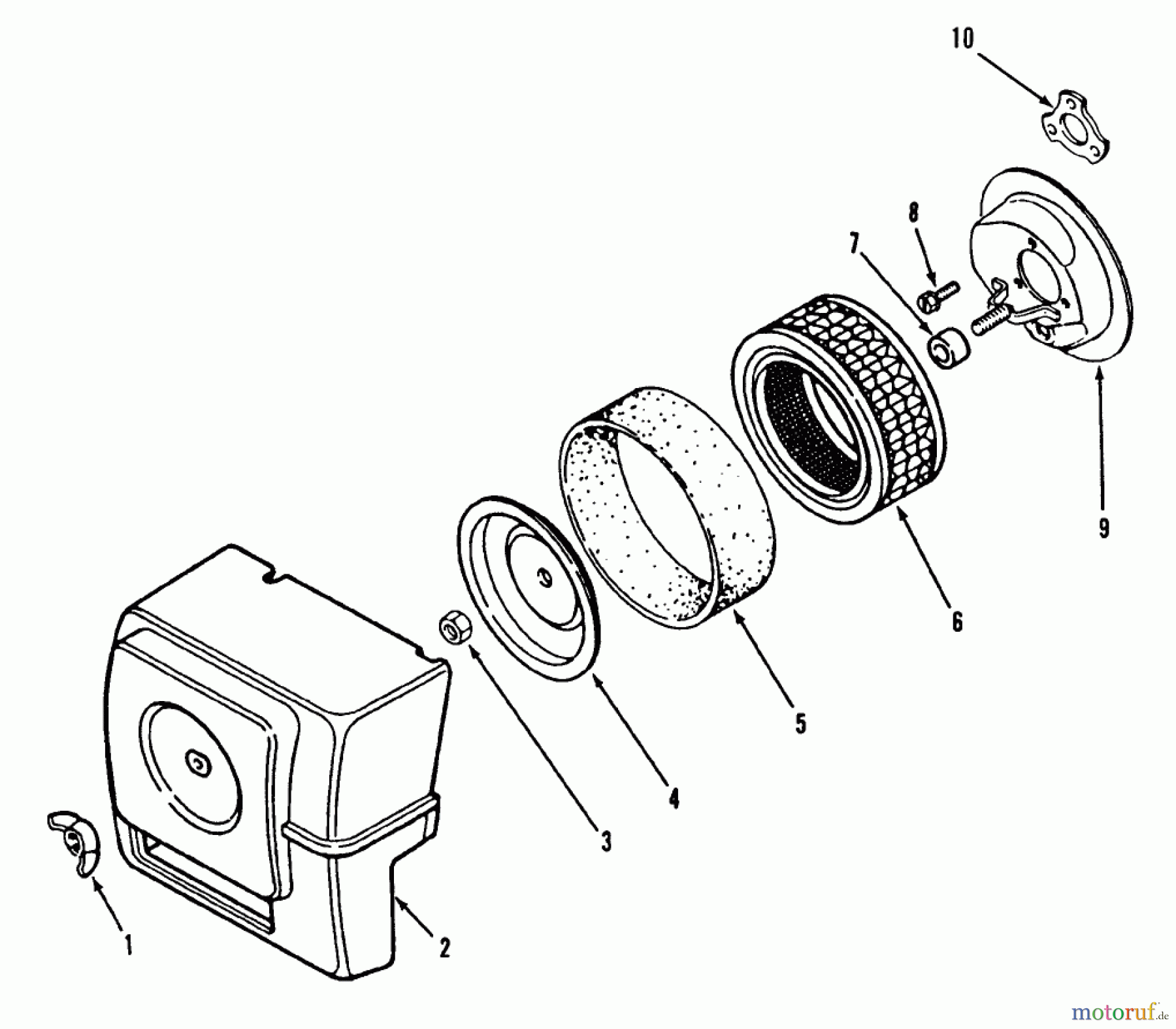 Toro Neu Mowers, Lawn & Garden Tractor Seite 2 R1-16O802 (316-8) - Toro 316-8 Garden Tractor, 1990 KOHLER AIR INTAKE