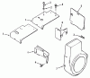 Toro R1-16O802 (316-8) - 316-8 Garden Tractor, 1990 Ersatzteile KOHLER BAFFLES & SHROUDS
