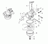 Toro R1-16O802 (316-8) - 316-8 Garden Tractor, 1990 Ersatzteile KOHLER CARBURETORS