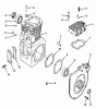 Toro R1-16O802 (316-8) - 316-8 Garden Tractor, 1990 Ersatzteile KOHLER CRANKCASE & CYLINDER HEAD