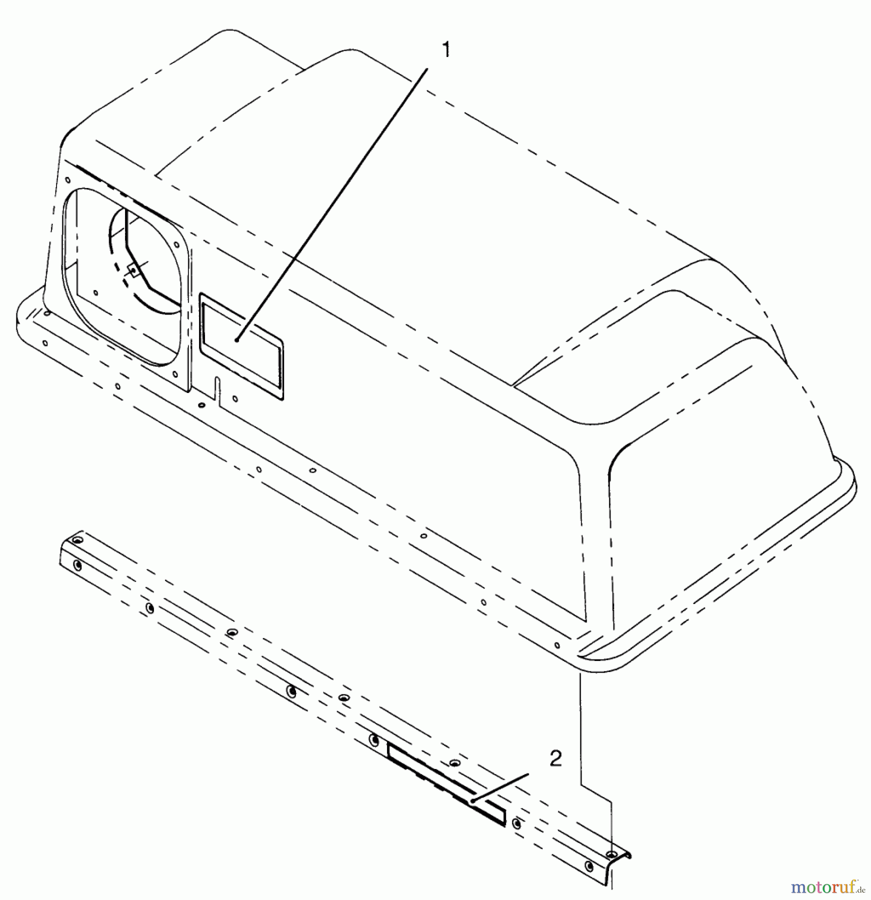 Toro Neu Accessories, Mower 93-9257 - Toro CE Kit For Model 79203 BAG TOP ASSEMBLY