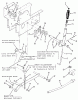 Toro R1-16O802 (316-8) - 316-8 Garden Tractor, 1990 Ersatzteile MANUAL LIFT LINKAGE