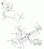 Toro R1-16O802 (316-8) - 316-8 Garden Tractor, 1990 Ersatzteile PTO CLUTCH AND CONTROL