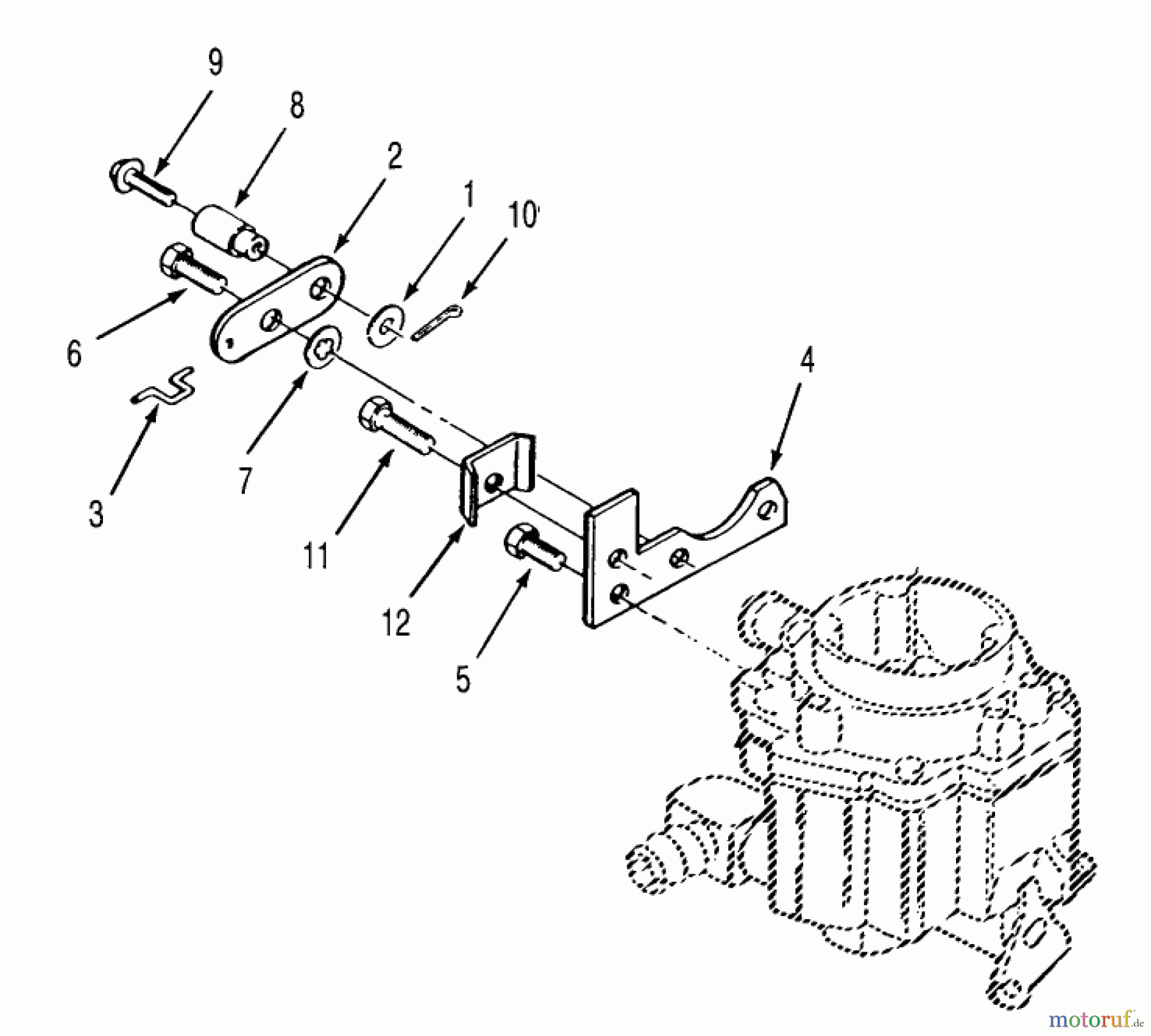 Toro Neu Mowers, Lawn & Garden Tractor Seite 2 R1-16O802 (316-8) - Toro 316-8 Garden Tractor, 1990 TORO POWER PLUS CHOKE LINKAGE