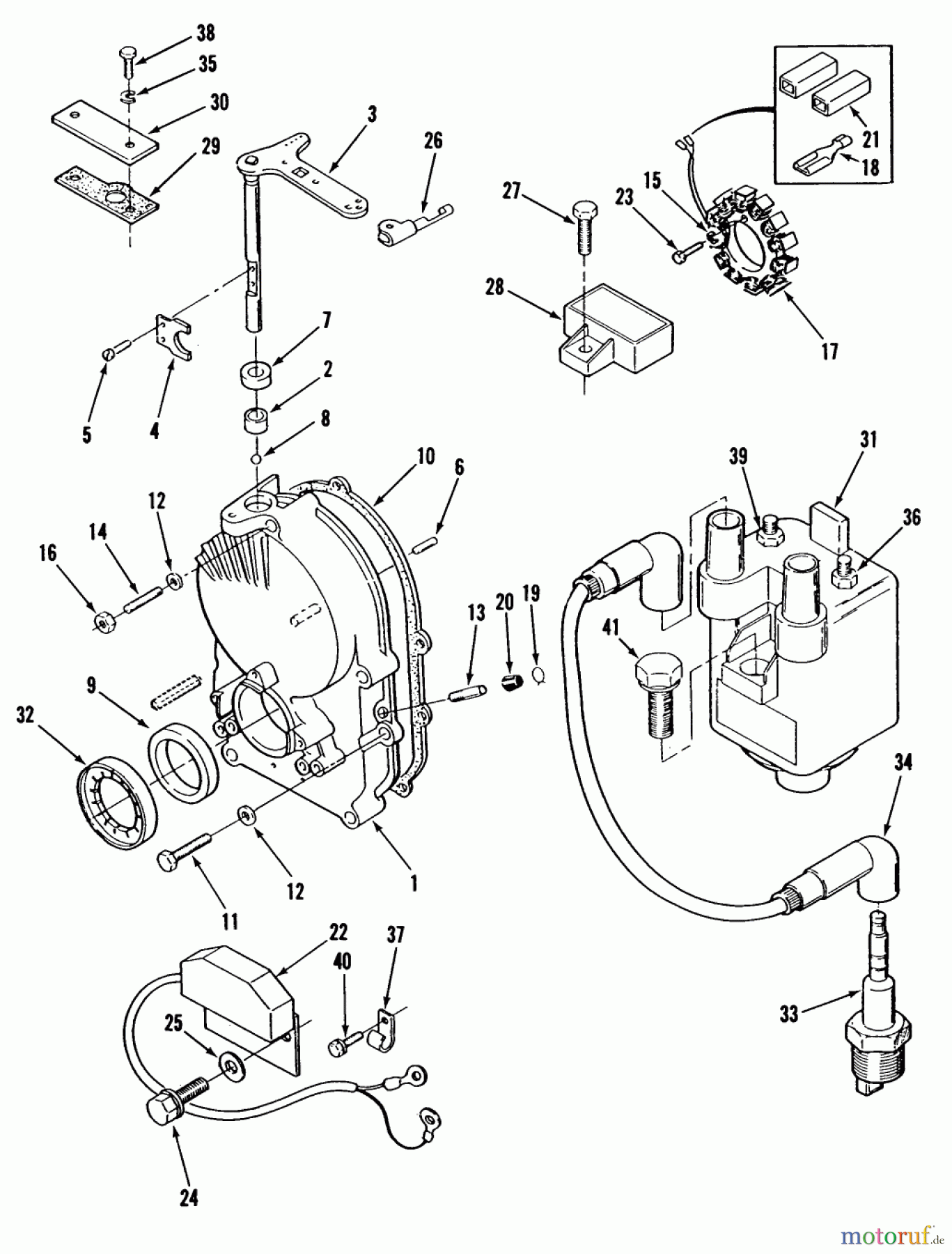 Toro Neu Mowers, Lawn & Garden Tractor Seite 2 R1-16O802 (316-8) - Toro 316-8 Garden Tractor, 1990 TORO POWER PLUS GEARCASE AND IGNITION CONTROLS