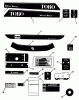 Toro R1-12K804 (312-8) - 312-8 Garden Tractor, 1992 (2000001-2999999) Ersatzteile DECALS