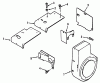 Toro R1-12K804 (312-8) - 312-8 Garden Tractor, 1992 (2000001-2999999) Ersatzteile KOHLER BAFFLES AND SHROUDS