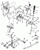 Toro R1-12K804 (312-8) - 312-8 Garden Tractor, 1992 (2000001-2999999) Ersatzteile MANUAL LIFT LINKAGE