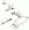 Toro R1-12K804 (312-8) - 312-8 Garden Tractor, 1992 (2000001-2999999) Ersatzteile THROTTLE CHOKE AND EXHAUST