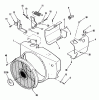 Toro R1-18OE02 (518-H) - 518-H Garden Tractor, 1990 Ersatzteile BLOWER HOUSING AND GOVERNOR