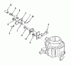 Toro R1-18OE02 (518-H) - 518-H Garden Tractor, 1990 Ersatzteile CHOKE LINKAGE