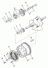 Toro R1-18OE02 (518-H) - 518-H Garden Tractor, 1990 Ersatzteile CRANKSHAFT, CAMSHAFT, FLYWHEEL