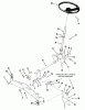 Toro R1-18OE02 (518-H) - 518-H Garden Tractor, 1990 Ersatzteile FRONT AXLE AND STEERING