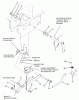 Toro R1-18OE02 (518-H) - 518-H Garden Tractor, 1990 Ersatzteile HYDRAULIC LIFT LINKAGE