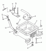 Toro R1-18OE02 (518-H) - 518-H Garden Tractor, 1990 Ersatzteile OIL BASE FILL TUBE AND BRACKET