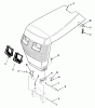 Toro R1-18OE02 (518-H) - 518-H Garden Tractor, 1990 Ersatzteile SHEET METAL AND COVERS #1
