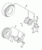 Toro R1-18OE02 (518-H) - 518-H Garden Tractor, 1990 Ersatzteile WHEELS AND TIRES