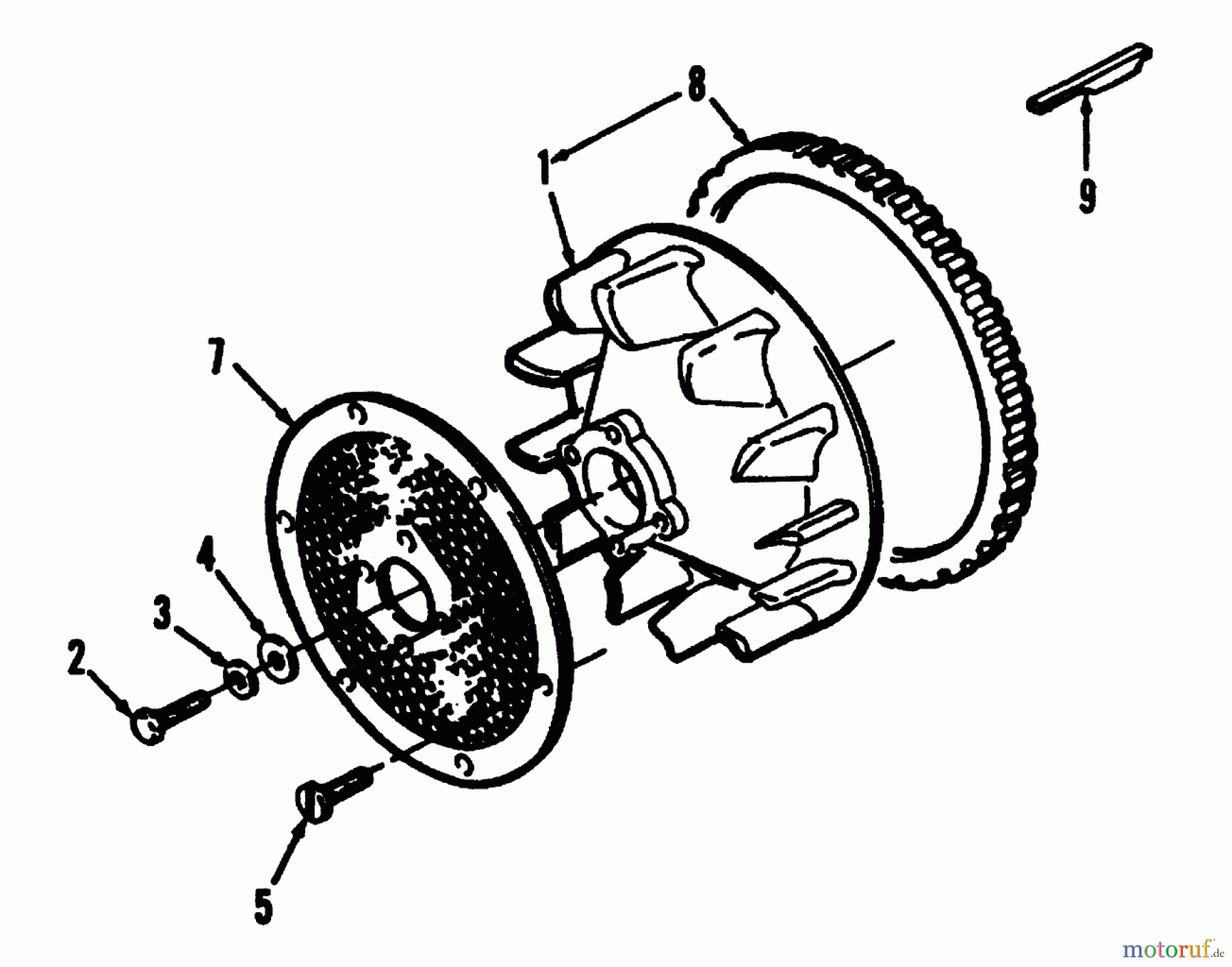 Toro Neu Mowers, Lawn & Garden Tractor Seite 2 R1-20OE02 (520-H) - Toro 520-H Garden Tractor, 1992 (2000001-2999999) BLOWER WHEEL WITH SCREEN