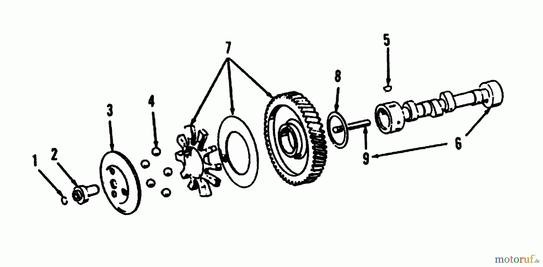 Toro Neu Mowers, Lawn & Garden Tractor Seite 2 R1-20OE02 (520-H) - Toro 520-H Garden Tractor, 1992 (2000001-2999999) CAMSHAFT
