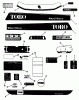 Toro R1-20OE02 (520-H) - 520-H Garden Tractor, 1992 (2000001-2999999) Ersatzteile DECALS