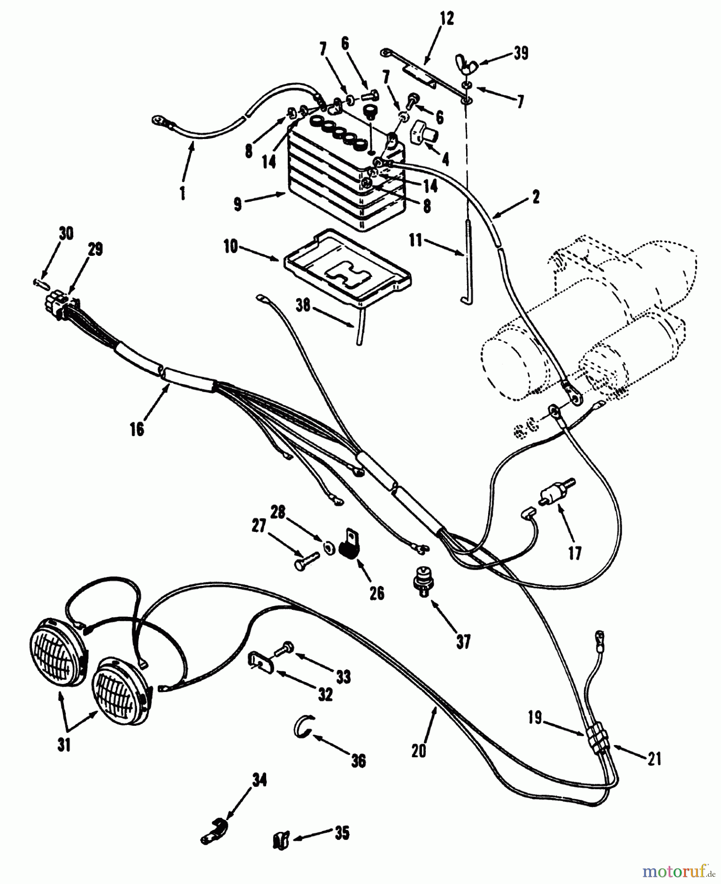  Toro Neu Mowers, Lawn & Garden Tractor Seite 2 R1-20OE02 (520-H) - Toro 520-H Garden Tractor, 1992 (2000001-2999999) ELECTRICAL SYSTEM #2