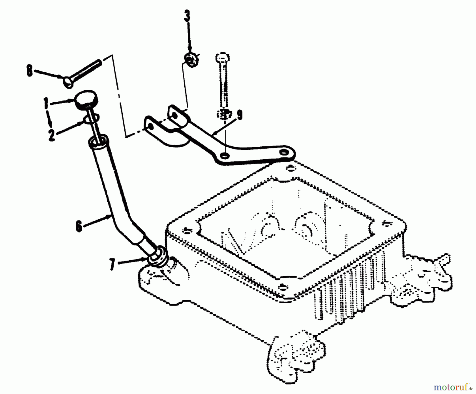 Toro Neu Mowers, Lawn & Garden Tractor Seite 2 R1-20OE02 (520-H) - Toro 520-H Garden Tractor, 1992 (2000001-2999999) OIL FILL TUBE AND BRACKET