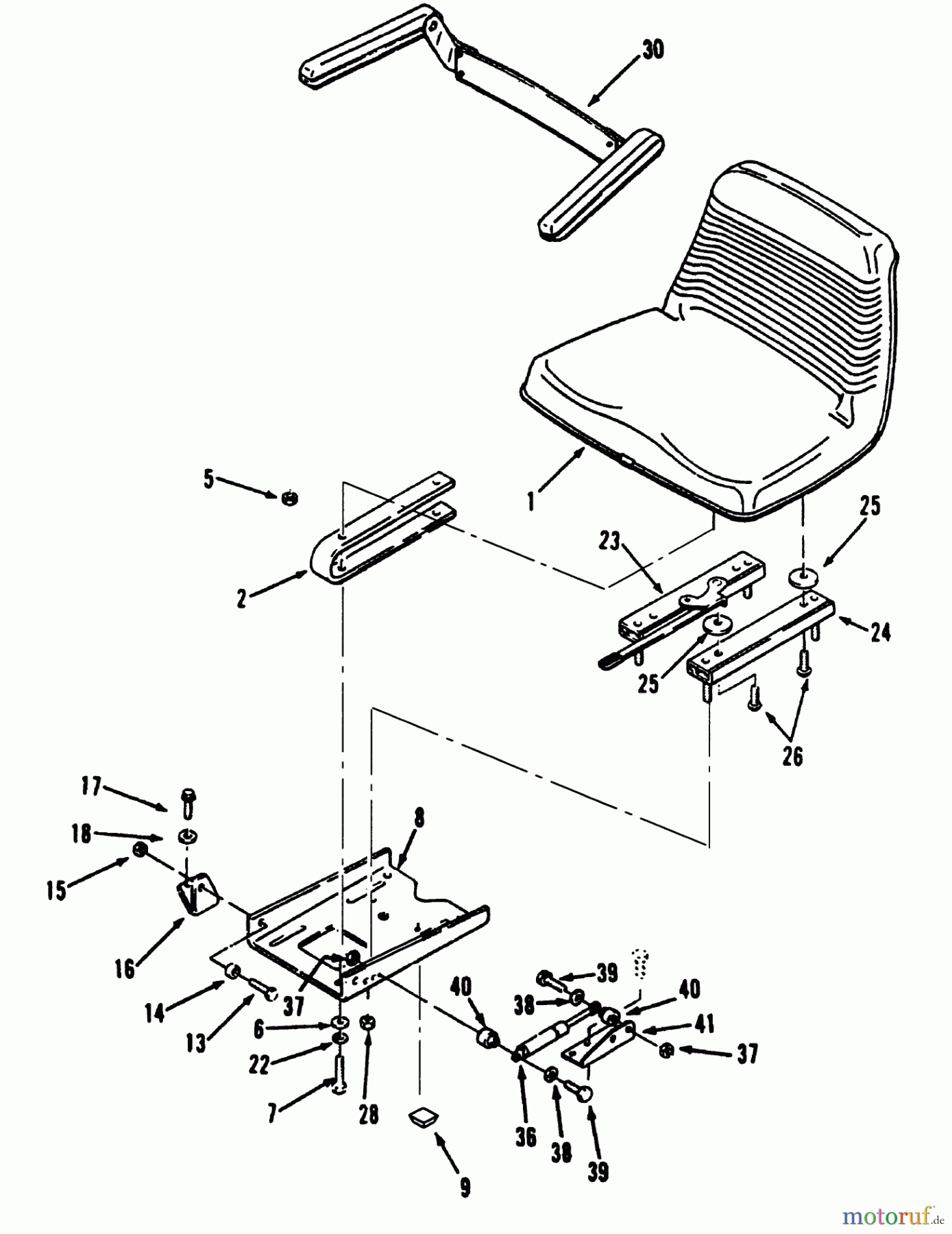 Toro Neu Mowers, Lawn & Garden Tractor Seite 2 R1-20OE02 (520-H) - Toro 520-H Garden Tractor, 1992 (2000001-2999999) SEAT