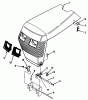 Toro R1-20OE02 (520-H) - 520-H Garden Tractor, 1992 (2000001-2999999) Ersatzteile SHEET METAL AND COVERS #1