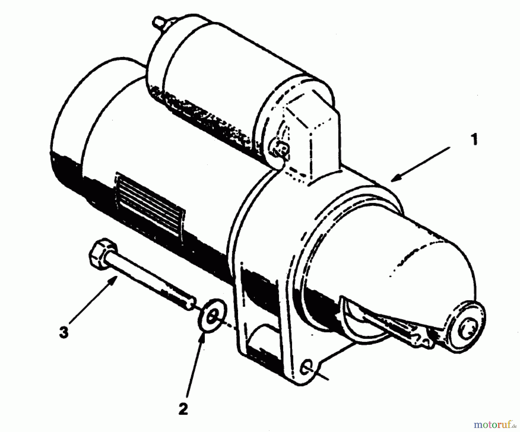 Toro Neu Mowers, Lawn & Garden Tractor Seite 2 R1-20OE02 (520-H) - Toro 520-H Garden Tractor, 1992 (2000001-2999999) STARTER