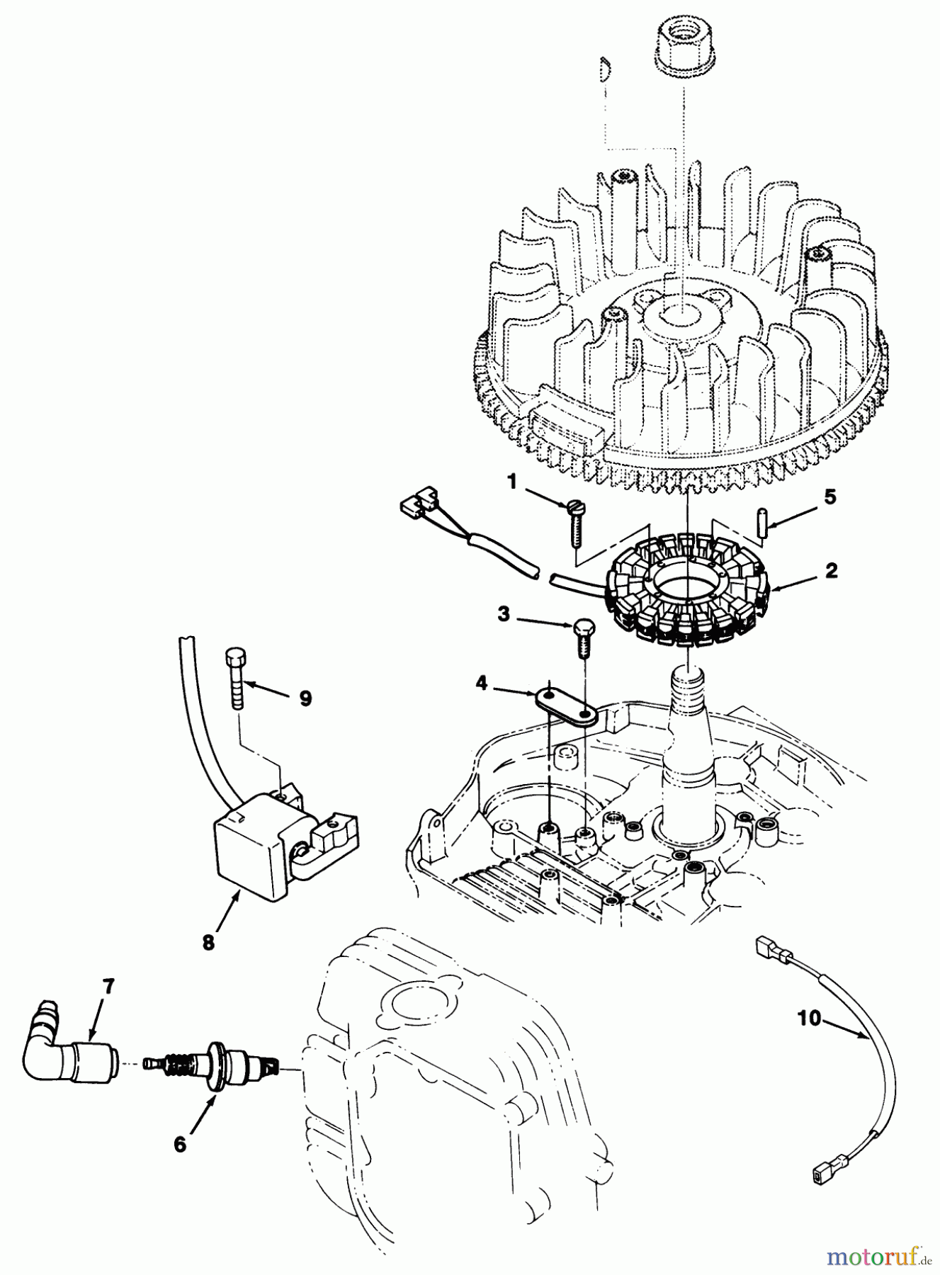 Toro Neu Mowers, Lawn & Garden Tractor Seite 2 R2-12O501 (212-5) - Toro 212-5 Tractor, 1991 (1000001-1999999) 12HP ENGINE IGNITION ASSEMBLY