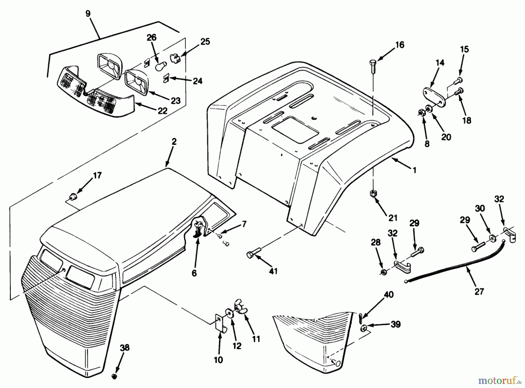  Toro Neu Mowers, Lawn & Garden Tractor Seite 2 R2-12OE01 (212-H) - Toro 212-H Tractor, 1991 (1000001-1999999) BODY ASSEMBLY