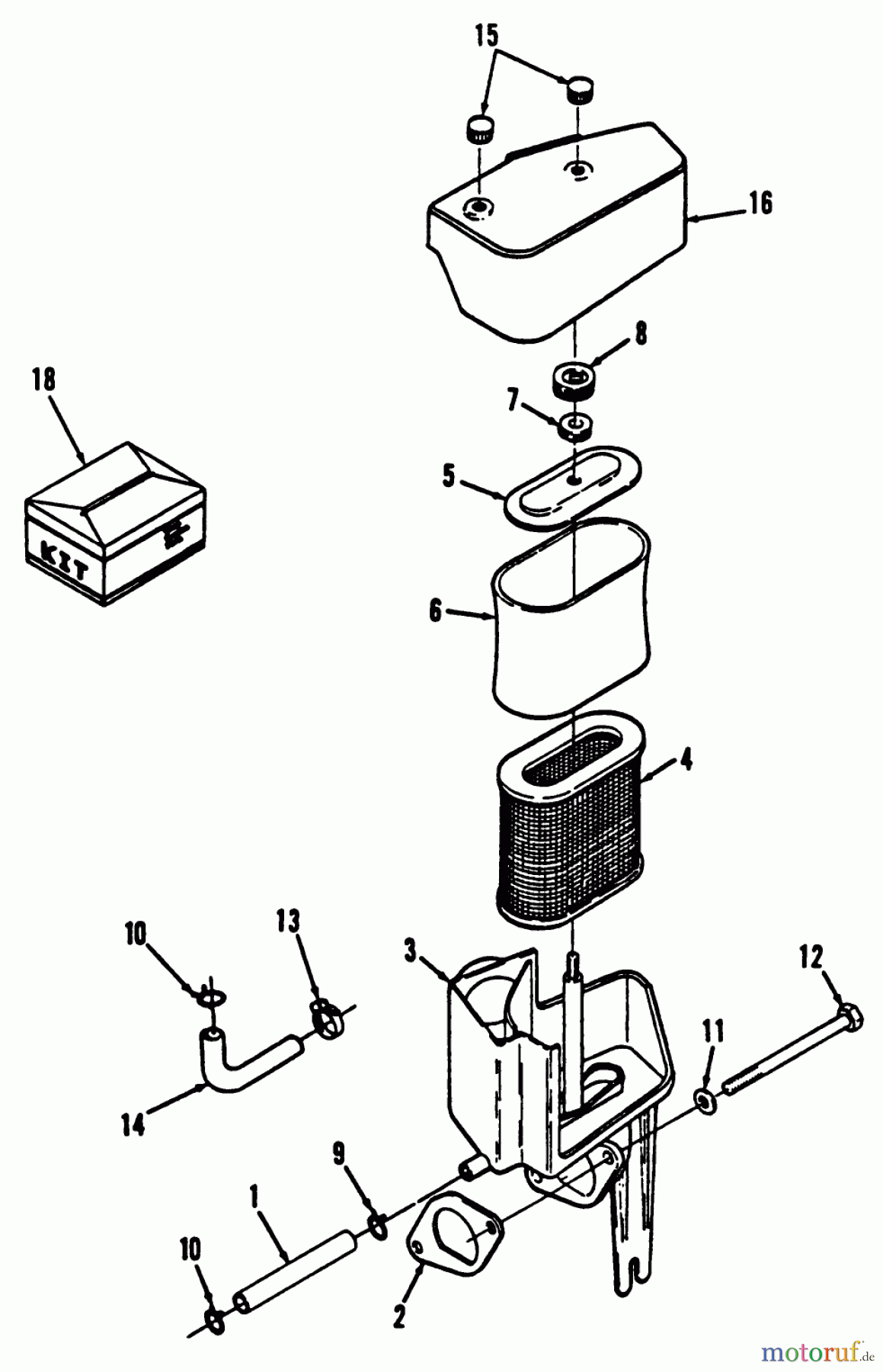 Toro Neu Mowers, Lawn & Garden Tractor Seite 2 R2-12OE02 (212-H) - Toro 212-H Tractor, 1992 (2000001-2999999) 12HP ENGINE AIR CLEANER ASSEMBLY