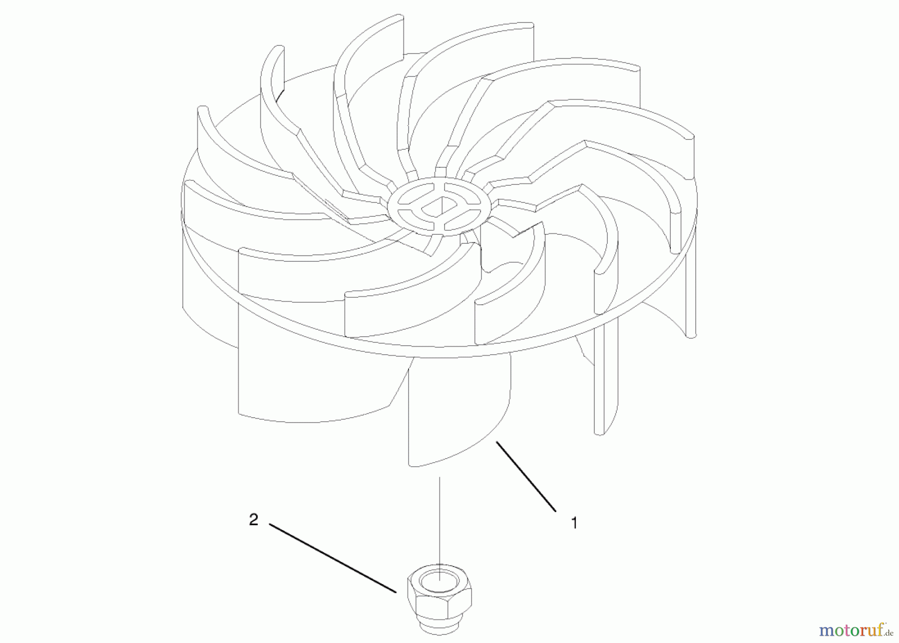  Toro Neu Accessories, Mower 94-3312 - Toro Impeller Kit, For Super Blower IMPELLER ASSEMBLY