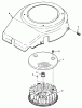 Toro R2-12OE02 (212-H) - 212-H Tractor, 1992 (2000001-2999999) Ersatzteile 12HP ENGINE FLYWHEEL & COVER ASSEMBLY