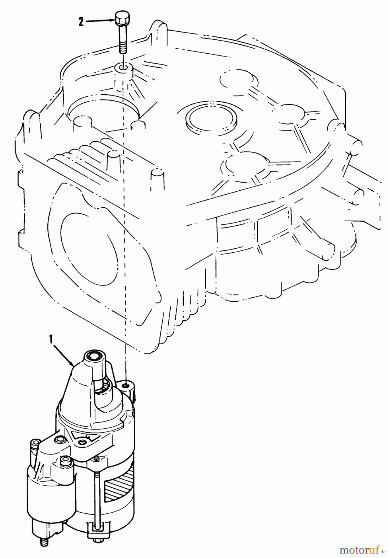 Toro Neu Mowers, Lawn & Garden Tractor Seite 2 R2-12OE02 (212-H) - Toro 212-H Tractor, 1992 (2000001-2999999) 12HP ENGINE STARTER ASSEMBLY