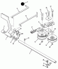 Toro R2-12OE02 (212-H) - 212-H Tractor, 1992 (2000001-2999999) Ersatzteile BRAKE & IDLER ASSEMBLY (212-H)