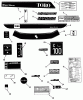 Toro R2-12OE02 (212-H) - 212-H Tractor, 1992 (2000001-2999999) Ersatzteile DECAL & MISCELLANEOUS PARTS ASSEMBLY