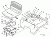 Toro R2-16BE01 (246-H) - 246-H Yard Tractor, 1992 (2000001-2999999) Ersatzteile FENDER AND SEAT ASSEMBLY