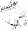 Toro R2-17K502 (227-5) - 227-5 Tractor, 1990 Ersatzteile CYLINDER HEAD, VALVES, CAMSHAFT, AIR FILTER ASSEMBLY AND CARBURETOR