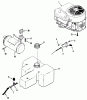 Toro R2-17K502 (227-5) - 227-5 Tractor, 1990 Ersatzteile ENGINE, FUEL & EXHAUST SYSTEMS