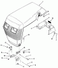 Toro R2-17K502 (227-5) - 227-5 Tractor, 1990 Ersatzteile FRAME, SHEET METAL AND COVERS #1