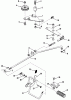 Toro 03-11BP02 (A-111) - A-111 5-Speed Rear Engine Rider, 1981 Ersatzteile BRAKE AND CLUTCH LINKAGE
