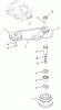 Toro 23-08BX01 (A-81) - A-81 5-Speed Rear Engine Rider, 1983 Ersatzteile DRIVE BELT AND PULLEYS