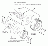 Toro 23-08BX01 (A-81) - A-81 5-Speed Rear Engine Rider, 1983 Ersatzteile WHEELS AND TIRES