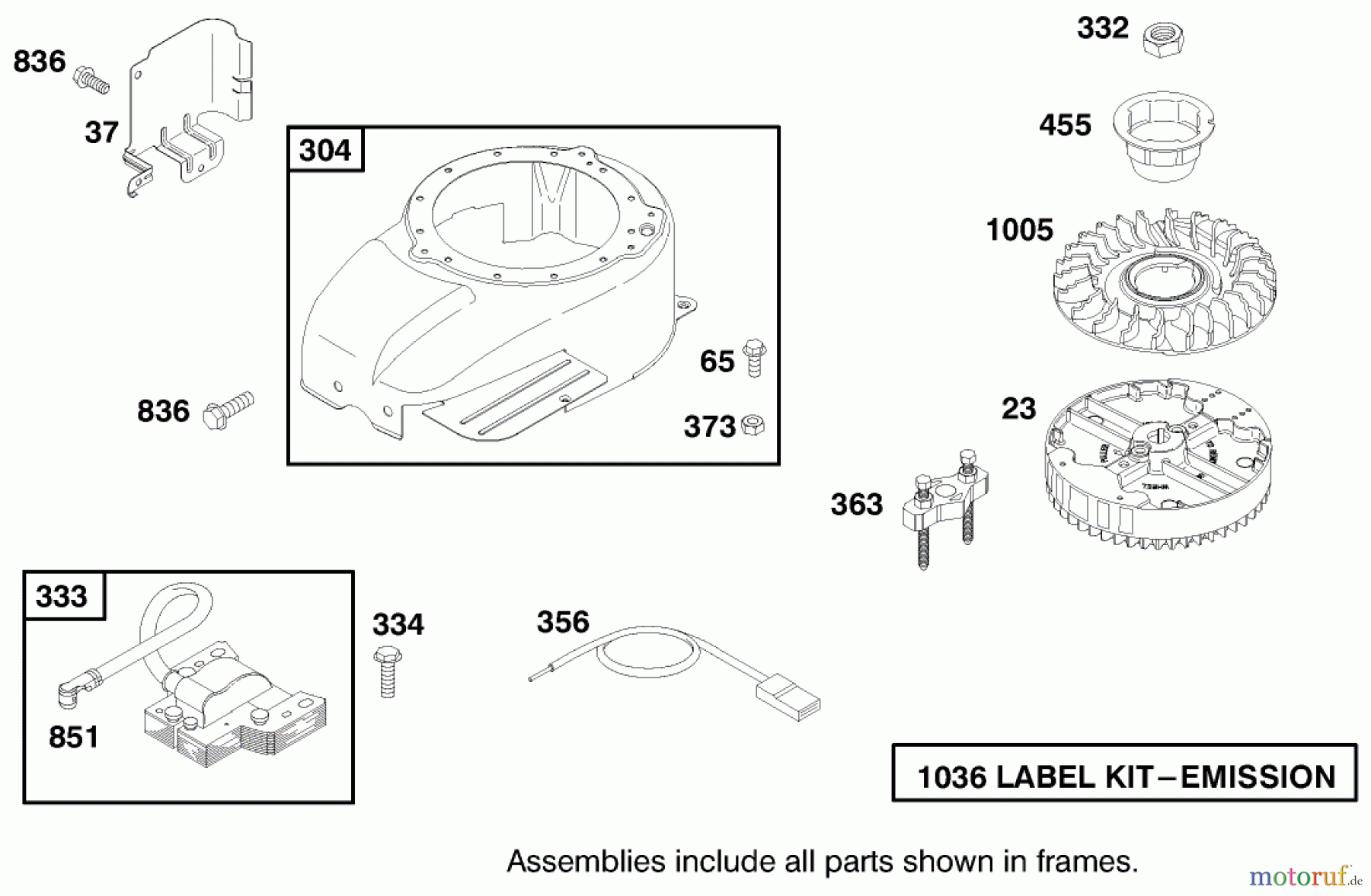 Toro Neu Accessories, Mower 98-9230 - Toro Proline Conversion Kit, GTS 200 ZS Engine ENGINE GTS-200 #7