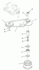 Toro 23-08BP03 (A-81) - A-81 5-Speed Rear Engine Rider, 1984 Ersatzteile DRIVE BELT AND PULLEYS