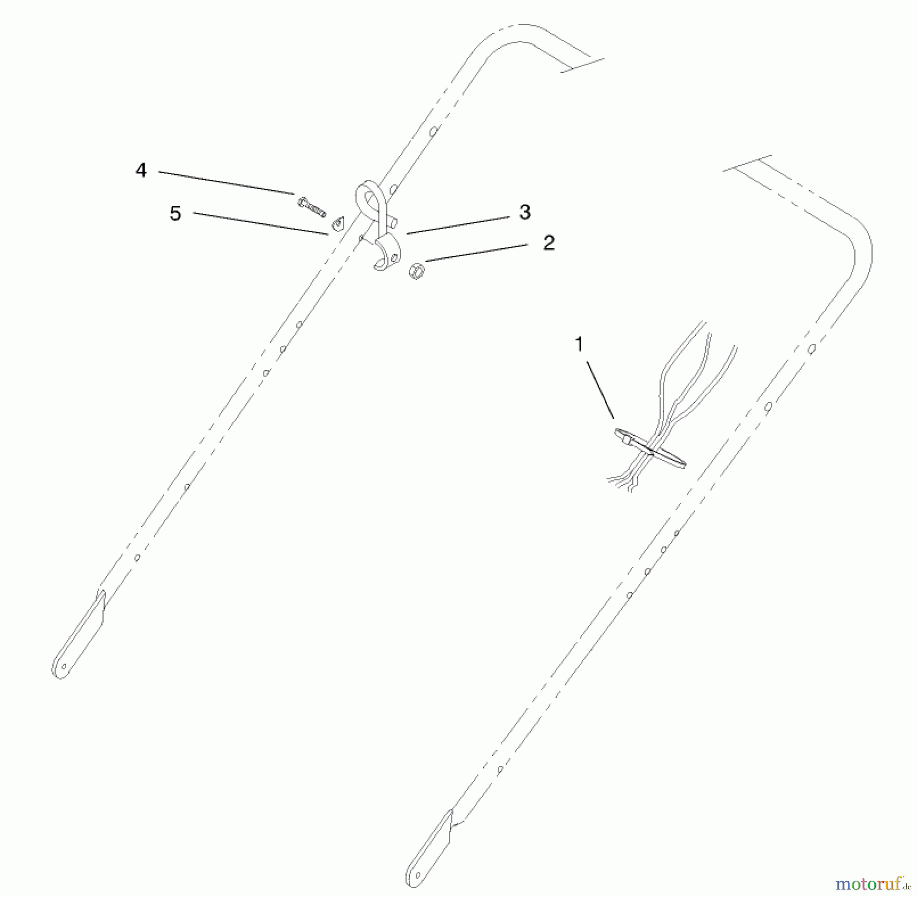  Toro Neu Accessories, Mower 98-9240 - Toro Proline Conversion Kit, GTS 200 BBC Engine HANDLE ASSEMBLY